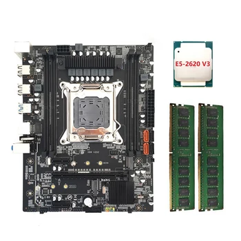 X99-M RAČUNALNIK z Matično ploščo Kit+E5-2620 V3 CPU+2X4CB DDR4 RAM LGA2011-3 V3 V4 4XDDR4 RAM Režo M. 2 NVME SATA3.0 Motherboard
