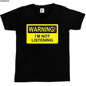 Opozorilo nisem Poslušanje Nevarnost Zabavno Humor Otroci Fantje / Dekleta T-Shirt