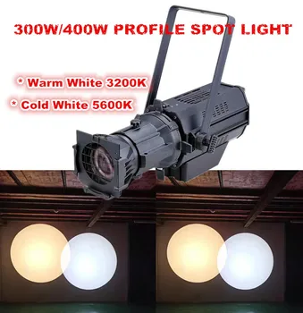 2pcs High Power COB led fazi reflektor 300W/400w Leko Ellipsoidal Svetlobe Profil WW/CW TV Studio Gledališče Razsvetljavo tlačno Litje