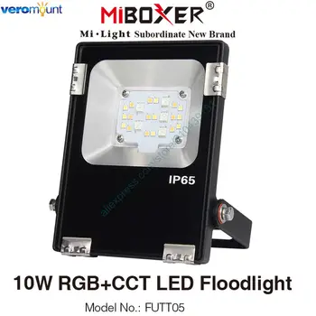 MiBoxer FUTT05 10W RGB+SCT LED Žaromet AC85-260V IP65 Vodotesen Zunanja Razsvetljava 2.4 G RF Remote, WiFi APP Alexa Glasovni Nadzor