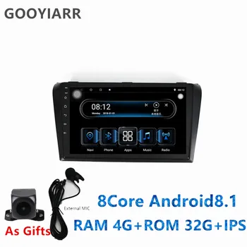 1din Android8.1 car stereo radio 8core Multimedijski Predvajalnik za Mazda 3 Mazda3 2004 2005 2006 2007 2008 2009 z IPS GPS navi