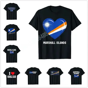 Več Design Marshallovi Otoki Zastavo Marshallese Ponos T-Shirt Za Moške, Ženske T Shirt Vrhovi Bombaž Tees
