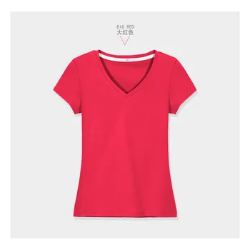 Moda Logotip, Tiskanje Majice s kratkimi rokavi Ženske Kratek Rokav Moda 100% bombaž Žensko oranžne Majice