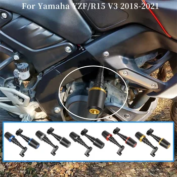Motorno kolo Okvir Drsnikov Crash Pad Zaščitnik Oklep Guard Zaščito za Yamaha YZF R15 V3 2018-2021 2019 2020 Dodatki