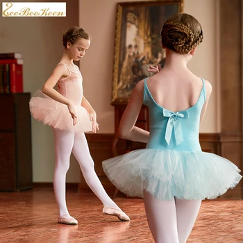 Otroci balet tutu plesno obleko dekleta zanko ples kostum balet leotard otroci balet Usposabljanje Obleko, ples, oblačila za dekleta