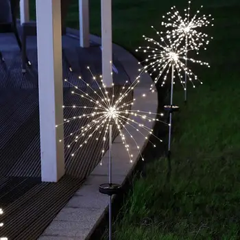 Zunanji Firefly Vrt Lahka, vodoodporna LED Sončne Firefly Vrtne Luči Z Baterijami Star Ziblje Krajine Luči Stranka Ponudbe