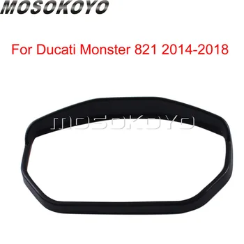 ABS Plastično Črno merilnik Hitrosti Dash Surround Instrument Merilniki Plošča Platišča Kritje za Ducati Monster 821 2014-2018