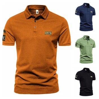 Nove Evropske in Ameriške moške pomlad in poletje prostem vojaški slog US Air Force kratka sleeved river T-shirt majica POLO