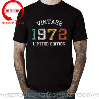 Čeden Človek, Moški, Rojen Leta 1972 T Shirt Letnik Prvotno Narejen leta 1972 T-shirt Smešno 50. Rojstni dan Darilo Limited Edition Tee Majica