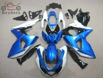 Visoka kakovost Vbrizgavanje fairings za Suzuki GSXR 1000 2009 2010 2011 2013 modra bela motocikel oklep karoserija GSX R1000 09-15
