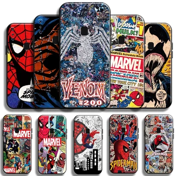 Spiderman Strup Comics Za Samsung Galaxy A60 Telefon Primeru Shockproof Lupini Carcasa Tekoče Silicij Primerih Nazaj Črni Pokrov