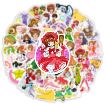 10/50Pcs Kawaii Card Captor Sakura Anime Nalepke Risanka Dekleta Nalepke Album Laptop Diy Otroci Igrače Pvc Nalepke Nalepke