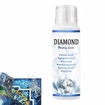 120ml Diamond-Slikarstvo Fotke 120ml Umetnosti Lepilo Za Diamant-Slikarstvo 5D Diamond Puzzle Lepilo Za Trajno Držite & Shine Učinek