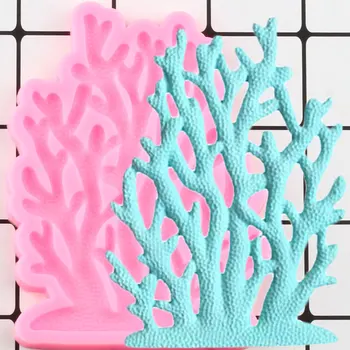 3D Koralni Silikonsko Plesni Cupcake Pokrivalo Fondat Plesni Torta Dekoraterstvo Orodja DIY Stranka Sladkarije Polimerne Gline Plesni Čokolado