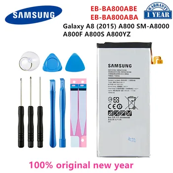 Originalni SAMSUNG EB-BA800ABE EB-BA800ABA 3050mAh Baterija Za Samsung Galaxy A8 (2015) A800 SM-A8000 A800F A800S A800YZ +Orodja