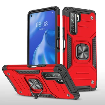Shockproof Oklep Primeru Telefon Za Huawei P40 Pro P30 Lite Mate 40 pro plus Y7A Y9A Y9 2019 Avto Nosilec z Obroč zaščitni Pokrov
