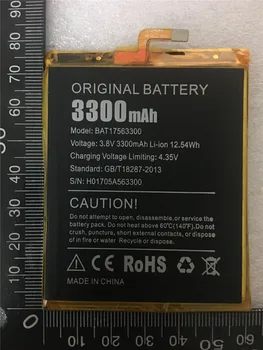 100% Prvotne Novo 3.8 Proti 3300mAh BAT17563300 baterija za doogee ustrelil 1 5.5 palčni Mobilnega Telefona Baterije
