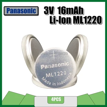 4PCS Panasonic Original ML1220 3V ML 1220 Polnilna Baterija CMOS RTC BIOS-a Nazaj Do Celic Gumb Kovanec Baterije