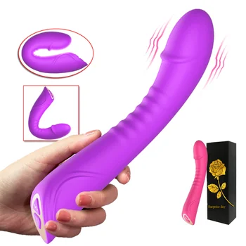 Velika velikost Pravi Vibrator Vibratorji za Ženske Mehki Silikonski Močan Vibrator za G-Spot Vagine, Klitoris Stimulator Spolnih Igrač za Odrasle