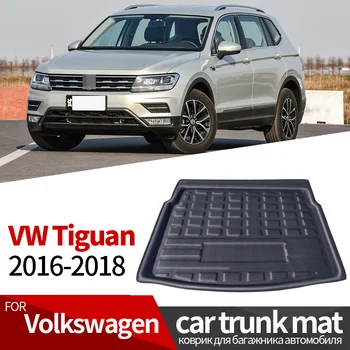 Prtljažnik Blazino Za Volkswagen VW Tiguan 2016-2018 Zadaj Zagon Avto Linijskih Tla Pladenj Prtljage Kritje Zaščitnik EVA Gume Dodatki