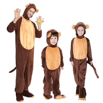 Fantje Opica Kostum Živali Igrajo starši-otrok, Kostum Halloween Kostum Stranka Cosplay Otrok Maškarada Uspešnosti Kostum