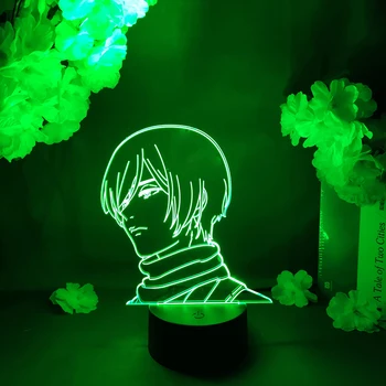 Mikasa Ackerman LED Anime Lučka Hologram Svetlobnih učinkov, Manga NAPAD NA TITAN Slika Luči Dejanje Animacija Navijači Darilo za Rojstni dan