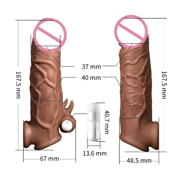 Silikonski Penisa Kondom Expander Širi Moški Čistost Igrače Podaljšali Petelin Rokavi Dick Nogavice Za Večkratno Uporabo Kondomov Velik Dildo Strapon