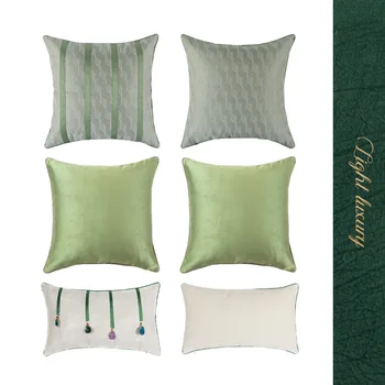 45x45/50x30cm razkošje, zelena saten blazine cover prevleke kavč dekorativni draguljev prugasta blazino kritje naslonjala