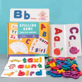 Novo Prodajo 180 kos Lesene Sestavljanke Abeceda Odbor Nabor Pisane Baby Montessori Izobraževalne Igrače za Otroke, Učenje, Razvoj Igrača