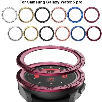 Obroč Ohišje Za Samsung Galaxy Watch5 Pro SmartWatch Obroč Plošči Styling Okvir Pokrova Kovinski Obročki Anti Praske Zaščita Z Lestvico