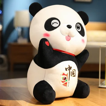25-40 cm Novo Modno Risanka Panda Plišastih Igrač Srčkan Živali Spanja Lutka Mehko Polnjene Za Dekle Hči Otrok Rojstni dan Najboljše Darilo