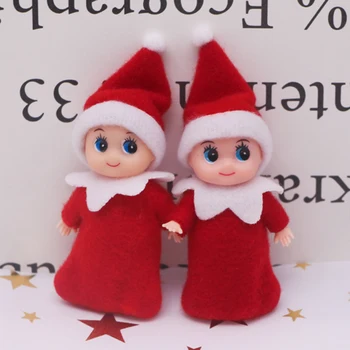10.5 cm Lutke Miniture Božič Lutke Lutke Premično Roke, Noge Pribor Za Elf Lutka